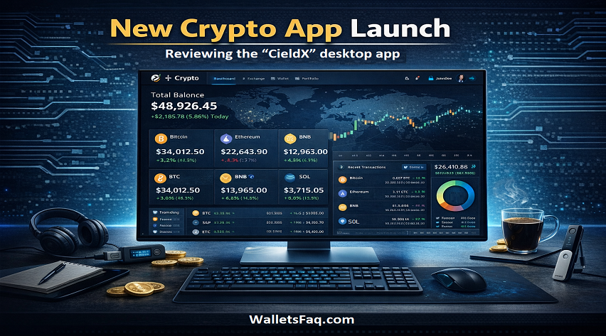 New crypto app launch – Reviewing the “CieldX” desktop app